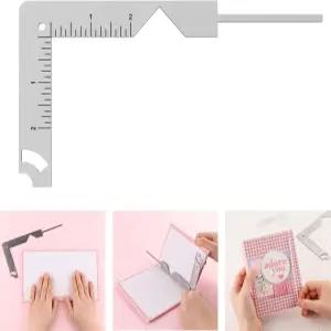 Briartw 책 커버 가이드 5-in-1 스테인리스 스틸 금속 제본 도구 칩보드에서 만드는 만들기 위해