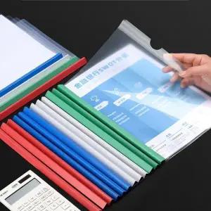 [하프클럽/]투명 투명파일 파일  폴더 쫄대파일(화이트)A4