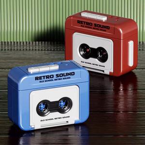 레트로 미니 카세트 녹음 키링 추억의 카세트테이프 플레이어 가방걸이 열쇠고리