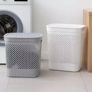 [히키스]히키스 대용량 메쉬 뚜껑덮개 빨래 세탁바구니 틈새 물품 정리함 50L