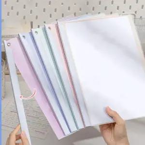 [에이치플러스몰]쫄대 서류 파일 화일 A4 클리어 투명 케이스 15p