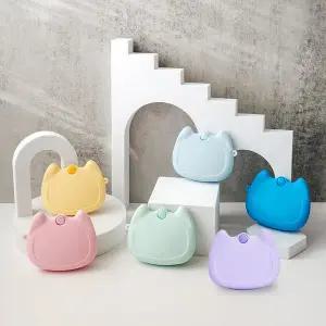 교정기 케이스 실리콘 [분실방지 스트랩 인비절 치아 유지 장치 라인 틀니 통 보관함 세척]