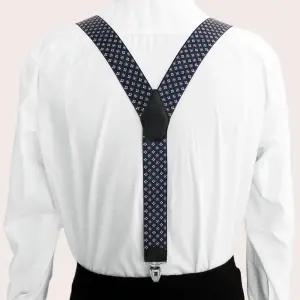 국산 Y형 서스펜더 멜빵 남성 정장 집게클립 바지 멜빵끈 패션소품