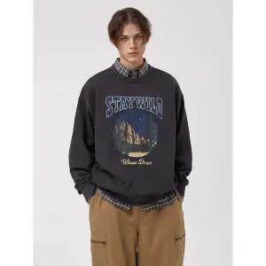 [후아유](김해점)스테이 와일드 다이드 맨투맨 WHMWF4921U