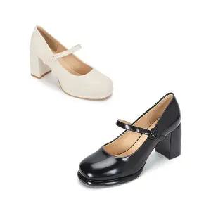 [무크] 여화 메이 메리제인 플랫폼 펌프스 2colors