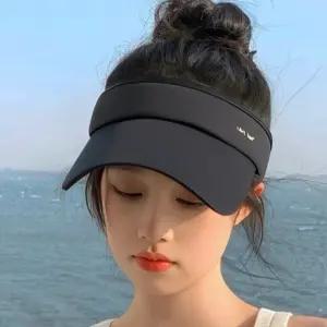 UV차단 썬바이저 넓은챙 썬캡 남녀공용 골프 테니스 등산 자외선차단 스포츠모자 2컬러