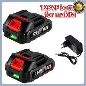 대용량 충전식 리튬 이온 배터리 LED 표시등 포함 마키타 드릴 렌치 무선 공구 적합 128VF