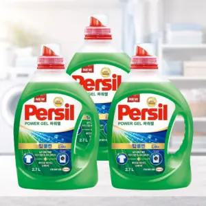 퍼실 딥클린 파워젤 겸용 액상세제 2.7L x 3개