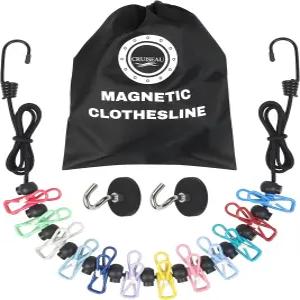 크루즈 객실용 마그네틱 빨랫줄 고무 코팅 비 스크래치 강력 자석 선박 필수품 2025용 승인