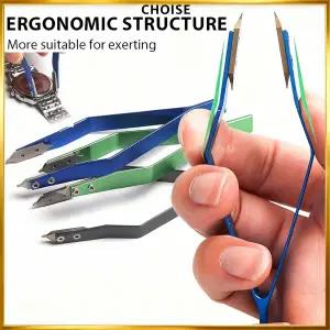 호환  7825 V자형 금속 시계 스프링 바 리무버 핀셋 클립 고경도 정밀 시계 수리 도구 제작자용