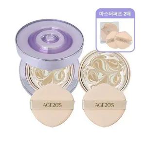 [에이지투웨니스]에이지20s 팩트 2026년형 홈쇼핑 다이아 물광샷 앰플 에센스 21호 본품+리필+마스터 퍼프2