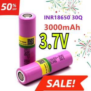 18650 배터리 3.7V 3000mAh 30Q 충전식 플래시라이트용 고전류