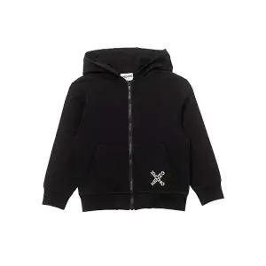 [겐조]22FW 키즈 로고 후드집업 블랙 K25719 065