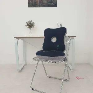 푹신한 메쉬 에어 네잎 방석 도넛ijk893