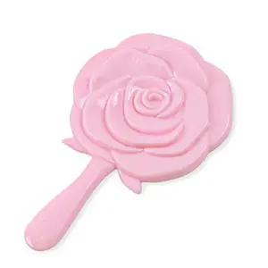 [셀러에이드]꽃 손거울 휴대용 소형 거울 미니 손잡이 화장