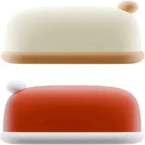 뚜껑이 있는 귀여운 여행용 비누 상자 2팩 배수층 홀더 케이스 접시 캠핑 체육관용