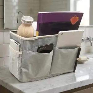 침대수납 사이드포켓 걸이형 리모컨보관 소파정리 패브릭수납