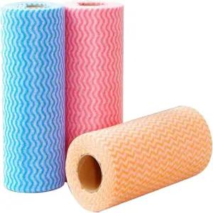 MinnowXY 일회용 청소 타월 50 카운트/롤 부직포 퀵 드라이 소프트 멀티 컬러