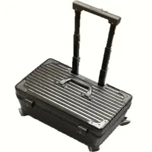 승무원캐리어 기내용 위로열리는 캐리어 하드케이스 위로 알루미늄 비즈니스 카메라 블랙