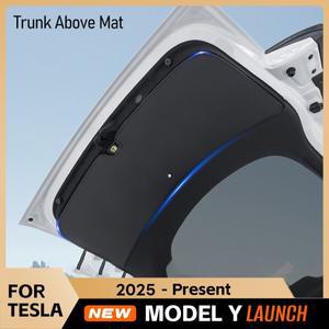 테슬라 호환 모델 Y 주니퍼 2025 트렁크 가드 패널 보호 커버 가죽 라이너 방수 백플레이트 자동차 액세서