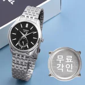 무료각인 카시오 MTP-B315D-1A 서브 다이얼 클래식 아날로그 블랙 남자 메탈 시계 d9