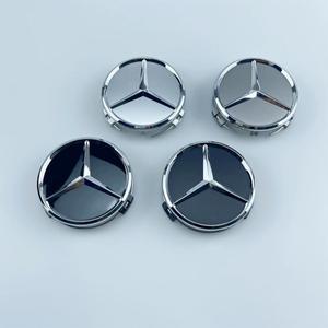 4개 75MM 자동차 휠 센터 로고 허브 캡 (메르세데스 벤츠 호환 AMG W204 C218 A207 C117CLA CLS E 클래스 W