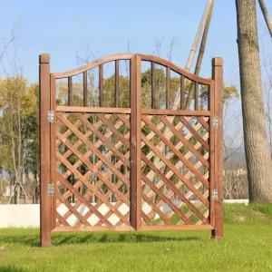 도어 길이 이중 팬스 야외 방부목 별장 마당 출입문 대문