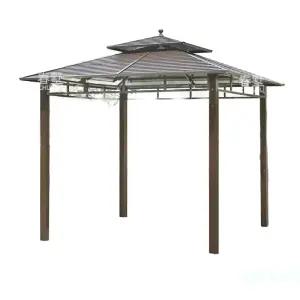 야외정자 파고라 바베큐장 인테리어 조립식 지붕 캐노피 펜션 공원 주택