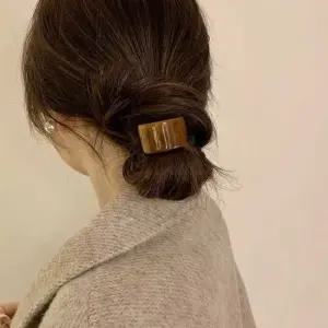 여성 헤어 악세사리 머리끈 스퀘어 곡선 스타일리시 명품머리끈 당고머리 헤어곱창