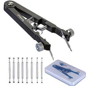 스프링 바 플라이어 도구, 트위저, 견고한 8 합금 강철 핀이 장착된 밴드 플라이어, 핀 교체 도구 보기