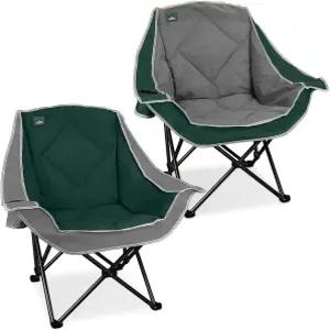 노스로드 2팩 오버사이즈 캠핑 의자 컵 홀더가 있는 야외 패딩 접이식 잔디 해변 하이킹 피크닉용 캐리백