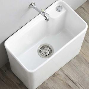 세라믹 발코니 싱크볼 개수대 공간절약형 빨래통 낮은