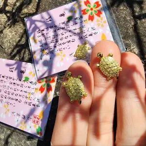 작은선물 재물운 행운 벚꽃 미니 돈 거북이 부적