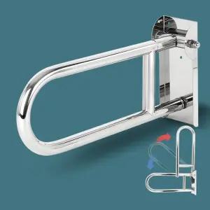 장애인손잡이 상하가동식 스텐 안전 보조 핸드레일