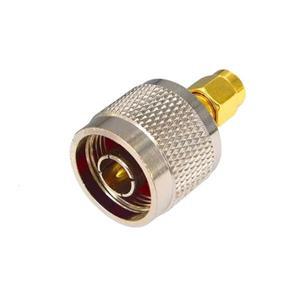 N SMA RF 어댑터 암 플러그 수 라디오 안테나용 호환 니켈 도금 동축 커넥터