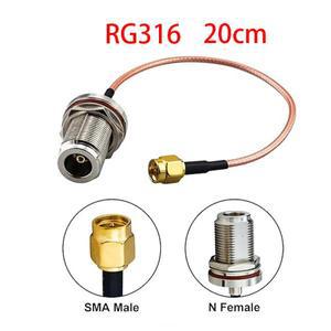 SMA 수-N형 암 RF 동축 어댑터 20cm 7.8인치 커넥터 케이블 라우터 안테나 무선