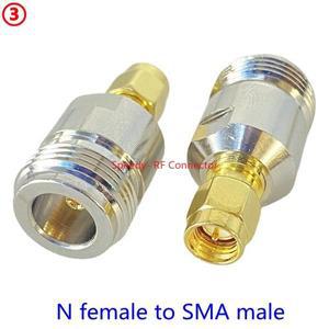RPSMA/RP-SMA N 타입 L16 남성 플러그여성 잭 RF 어댑터 커넥터 라디오 안테나 와이어 터미널용 호환 N SMA