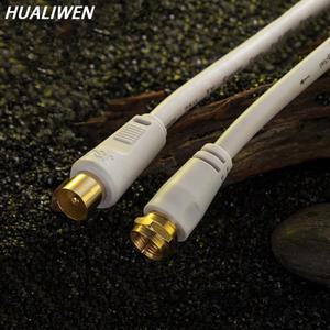 안테나 공중 리드 케이블  흰색 RF 단일 동축 TV 1m 3m 5m RCA