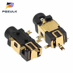 10PCS PJ-209 5Pin 스테레오 잭 2.5mm 황금 여성 헤드폰 소켓 오디오 커넥터 SMD SMT