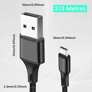 데이터 개구리 1/2/3/5/10PCS PS4 컨트롤러 용 호환 2M 3M 충전 케이블 Gad 조이스틱 게임 호환 액세서리 U