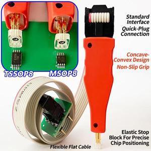 1PCS TSSOP8/MSOP8/Mini MSOP8 칩 다운로드 굽기 쓰기 프로브 스판 블록 바늘 자동차 차량용 호환 악기 프