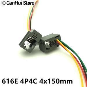 5pcs RJ11 RJ45 핸드폰 암 소켓 커넥터 와이어 포함 4P4C 6P4C6C 8P8C 잭 616E 623K 641D 648K