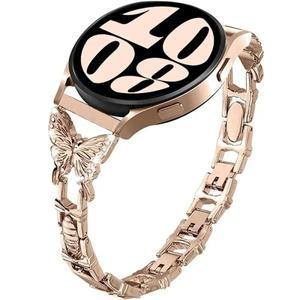 삼성 호환 갤럭시 시계 7 6 5 4 용 블링 다이아몬드 밴드 클래식 43mm 나비 팔찌