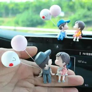 [하프클럽/]롱 인형 자동차꾸미기 귀여운 커플 룸미러걸이