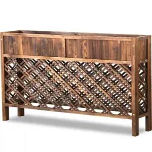 주택 담장 화단 파티션 나무울타리 마당 인테리어 장미