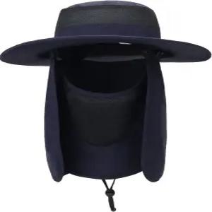 야외용 선햇 UPF 50 프로텍션 방수 낚시 모자 얼굴 커버 여름 넥 플랩