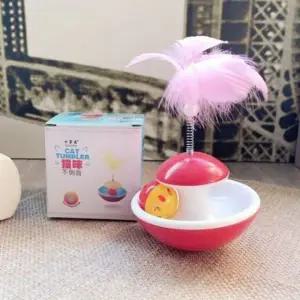 ( )새끼 오뚜기 고양이 장난감 흔들 회전 고양이 장난감 혼자 놀이