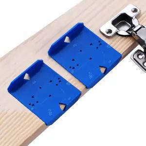 35mm/40mm 소프트 클로즈 캐비닛 힌지를 위한 Bntyok 2팩 도어 지그 장착 은폐 위치 지정 눈금자 설치 도구