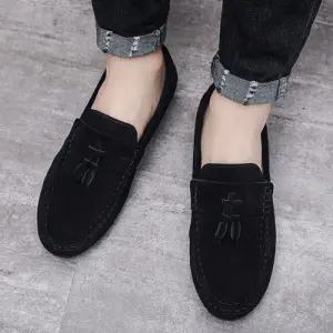 [베리슈]베리슈 남성 가볍고 발편한 스웨이드 테슬 로퍼 단화 슬립온 구두 남성화 남