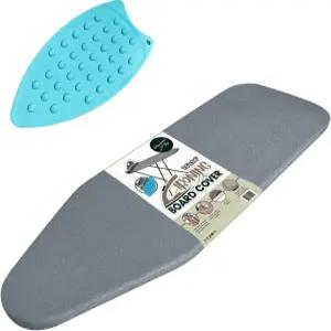 풀 사이즈 다림질 보드 커버 및 패드 15x54 실리콘 매트 포함 폴리에스터 코튼 메시 대형 패딩 표준